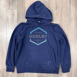 Hurley Men's Blue Hoodie Sweater